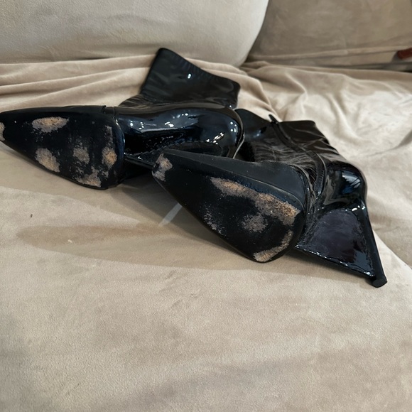 Balenciaga Paris wedge patent leather boot size 39 is 9 fits like an 8.5 - Picture 3 of 6